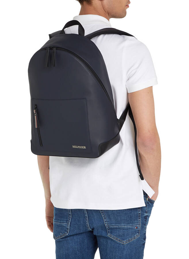 Tommy Hilfiger ko‘k rangli erkaklar uchun 30x45x15 sm orqa sumkasi TH PIQUE BACKPACK - 10