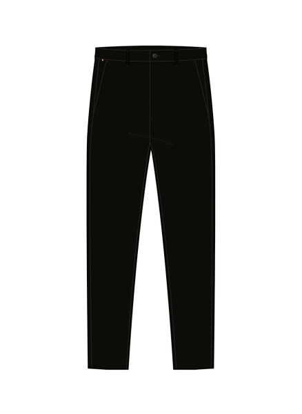 Tommy Hilfiger Men's Slim Fit Black Pants - 7