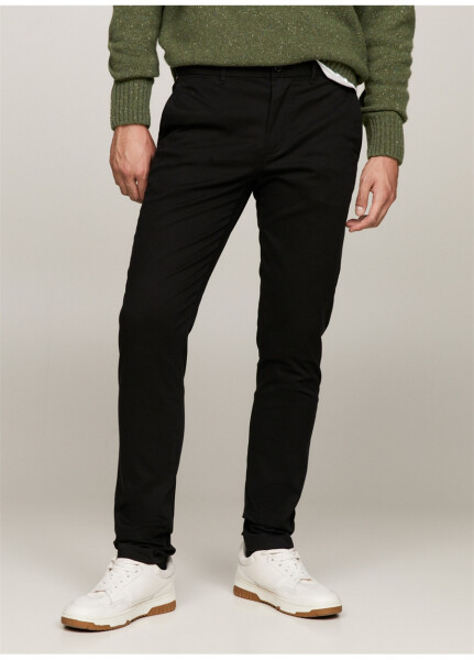 Tommy Hilfiger Men's Slim Fit Black Pants - 11