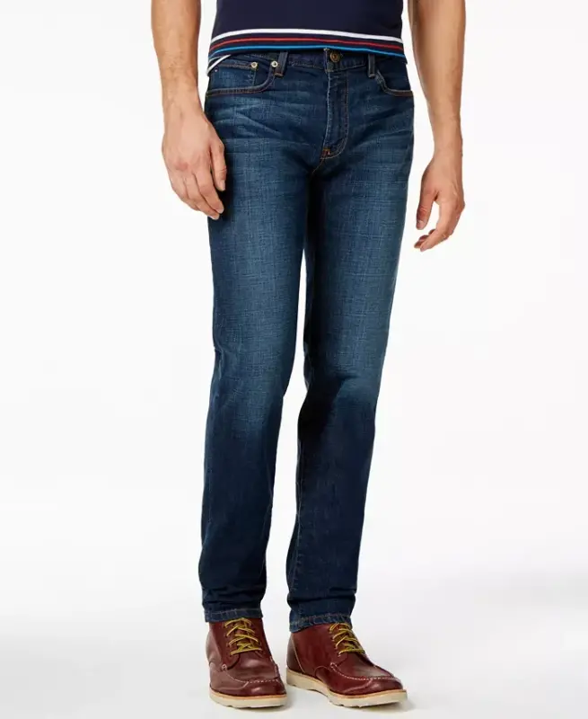 Tommy Hilfiger Men's Slim-Fit Stretch Jeans - TOMMY HILFIGER