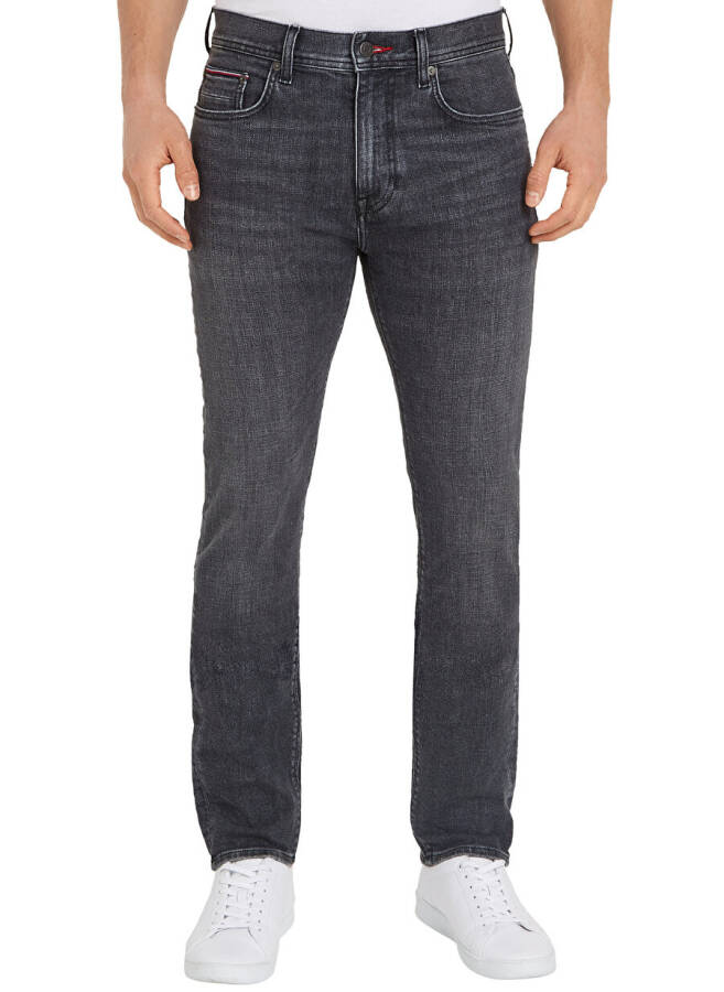 Tommy Hilfiger Normal Bel Normal Paça Slim Fit Erkek Denim Pantolon MW0MW33965 - 5