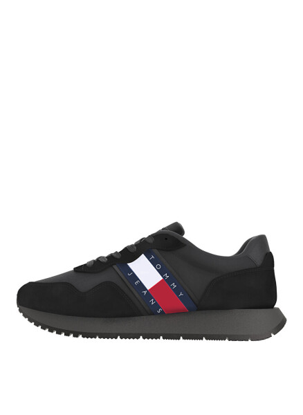 Tommy Hilfiger Qora Erkaklar uchun Zamsh Krosovkalari TJM MODERN RUNNER - 1