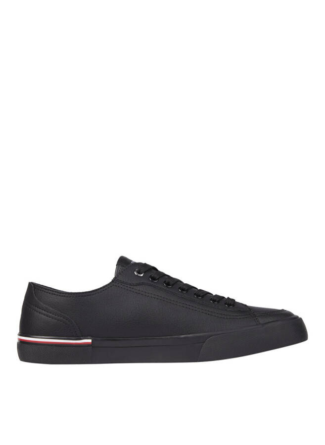 Tommy Hilfiger Siyah Erkek Sneaker CORPORATE VULC DERİ - 2