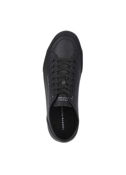 Tommy Hilfiger Siyah Erkek Sneaker CORPORATE VULC DERİ - 8