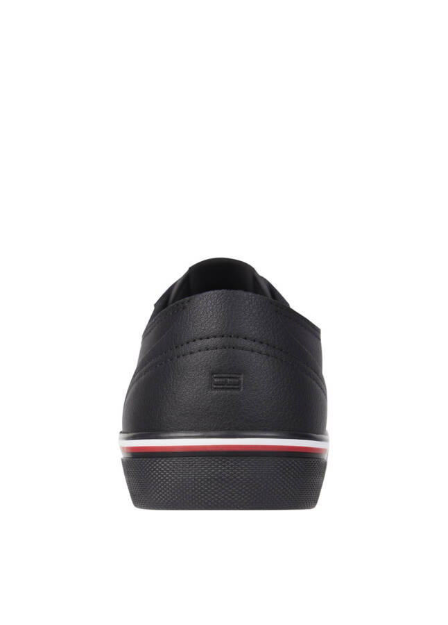 Tommy Hilfiger Siyah Erkek Sneaker CORPORATE VULC DERİ - 9