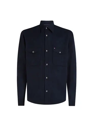 Tommy Hilfiger Slim Fit Button-Down Collar Blue Men's Shirt MW0MW33761 - 1