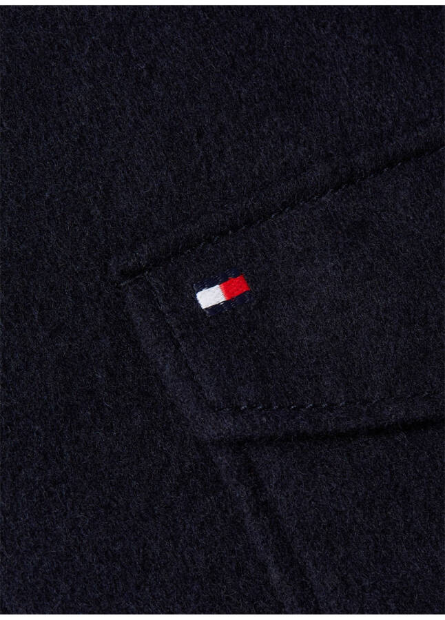 Tommy Hilfiger Slim Fit Düğmeli Yaka Mavi Erkek Gömlek MW0MW33761 - 8