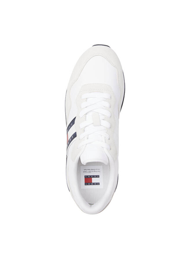 Tommy Hilfiger White Men's Suede Sneaker TJM MODERN RUNNER - 3