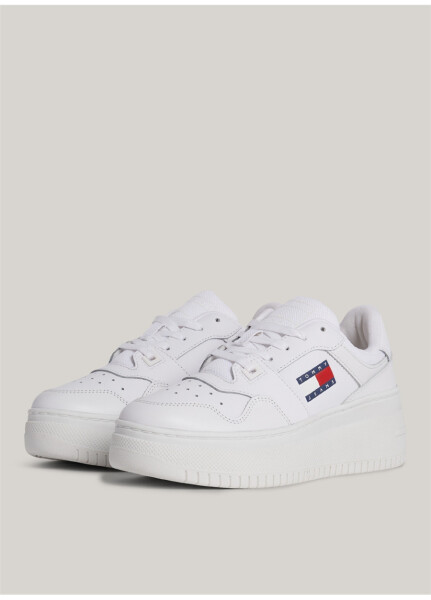 Tommy Hilfiger White Women's Leather Sneaker EN0EN02506YBS - 13