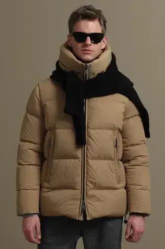 Tommy Kaz Feather Men's Coat Camel Feather-Camel Feather - 1