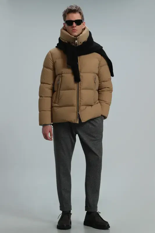 Tommy Kaz Feather Men's Coat Camel Feather-Camel Feather - 2