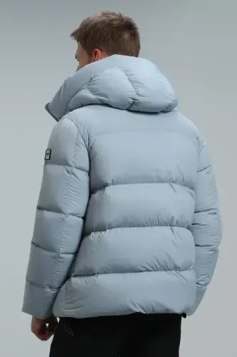 Tommy Kaz Tüyü Erkek Mont Mavi-Mavi - 6