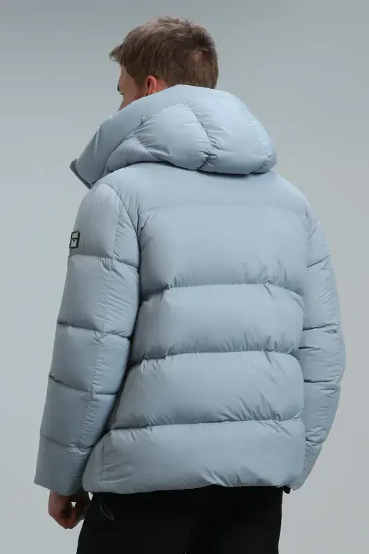 Tommy Kaz Tüyü Erkek Mont Mavi-Mavi - 6