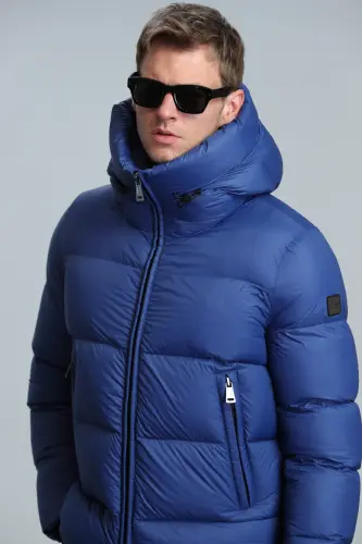 Tommy Kaz Tüyü Erkek Mont Saks - Saks - 3