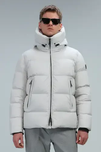 Tommy Kaz Tüyü Erkek Mont Taş-Taş - 1