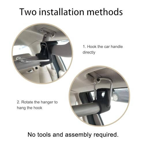 TongSheng Car Clothes Hanger Bar, Expandable Heavy Duty Car Clothes Rack Expanded to 63 inches,Solid Metal Hanger Hooks and No-Slip Dividers Compatible with Nissan Pathfinder 2013-2018, Black - 3