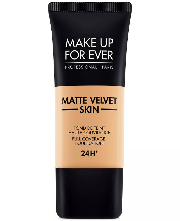 Тонирующий крем для лица с матовым эффектом Velvet Skin Full Coverage Foundation Y345 - Натуральный Беж - 1