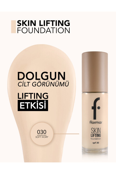 Тонирующий крем-лифтинг SPF30 (ТЕПЛЫЙ ТОН) - Skin Lifting Fdt. - 030 Soft Ivory - 8682536059572 - 20