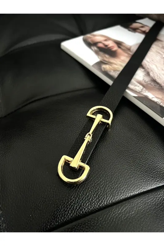 Тонкий женский пояс с золотой пряжкой, пояс для пиджака, рубашки, платья - 5