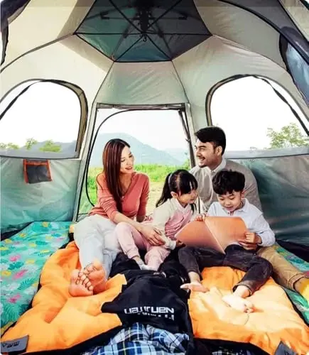 Toogh Camping Tent with Instant Setup, 2/3 Person Weatherproof Tent Easy Quick Set Up in 60 Seconds with Rainfly Backpack Tent for Family Camping & Hiking, Upgraded Ventilation,Center Height 66-inch - 3