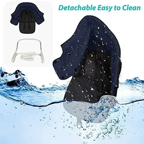 TOONOON Hook On High Chair with Tray, Fast TableChair Clip on TableHigh Chair, HighChair That Attaches to Table Portable Baby Feeding Seat for Baby Toddler Washable for Travel Outside - 6