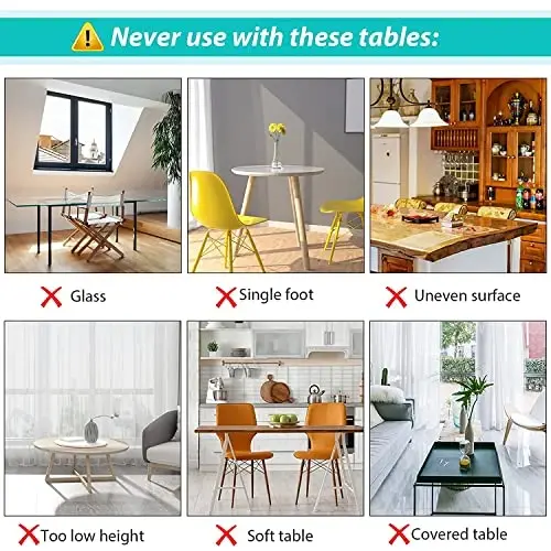 TOONOON Hook On High Chair with Tray, Fast TableChair Clip on TableHigh Chair, HighChair That Attaches to Table Portable Baby Feeding Seat for Baby Toddler Washable for Travel Outside - 3