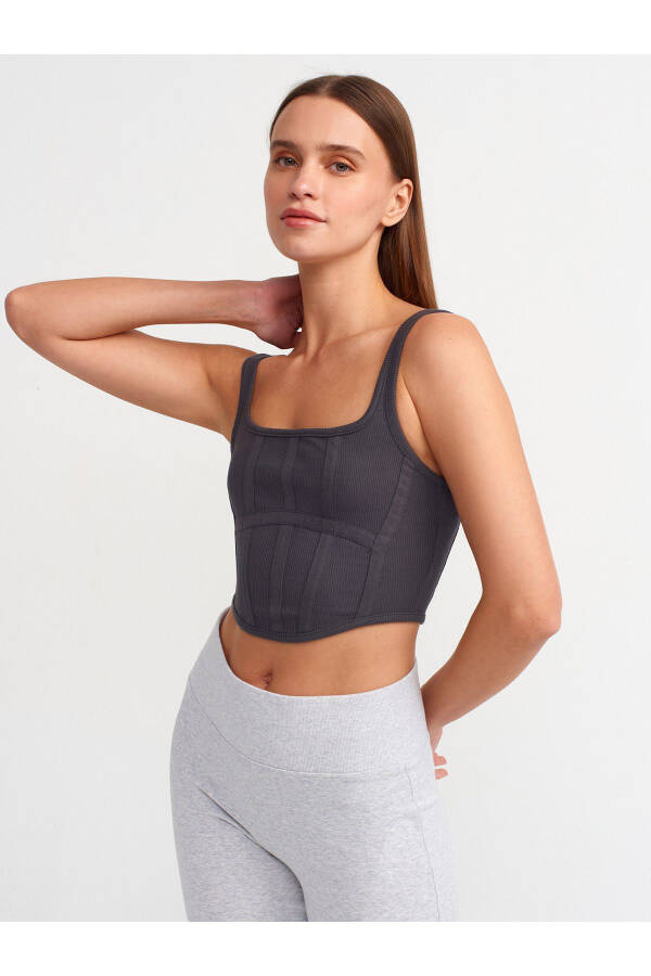 Топ-корсет 3793 - антрацит - 2