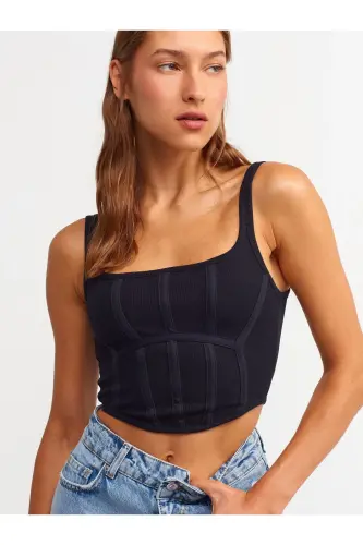 Топ-корсет 3793 - черный - 1