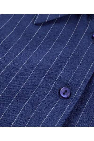 Топ с коротким рукавом в полоску - 4