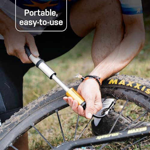 Topeak RaceRocket MT Bike Mini Pump, Fits Presta and Schrader valves - 2