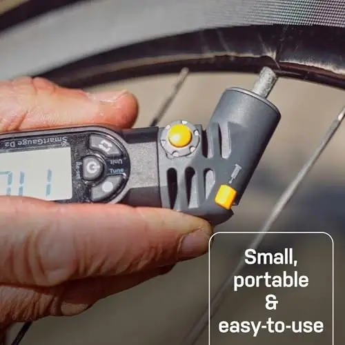 Topeak SmartGauge D2 Digital Tire Pressure Gauge – Presta/Schrader Compatible, 250 Psi/17 Bar, Precision Air Pressure Reader with LCD Display for Bikes, Motorcycles & Sports Equipment - 2