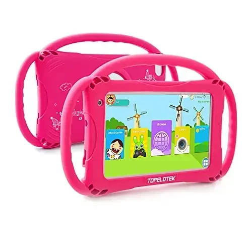 TOPELOTEK Kids Tablet 7inch Tablet for Kids 3-7 with with Case Included, 32GB Storage, Parent Control, Education App, WiFi Camera, Netflix YouTube - 1