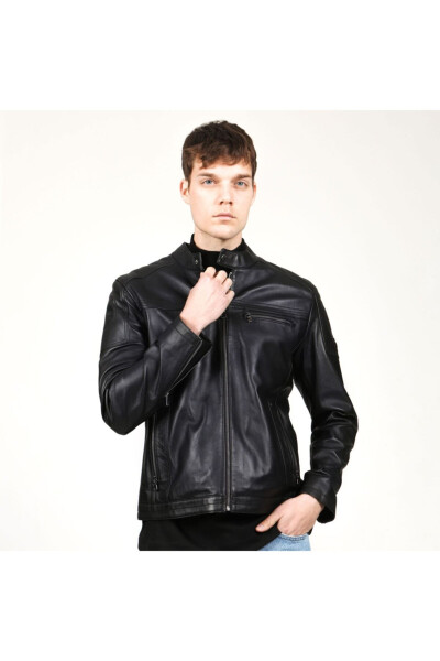 Topgun Black Men's Leather Jacket - 5