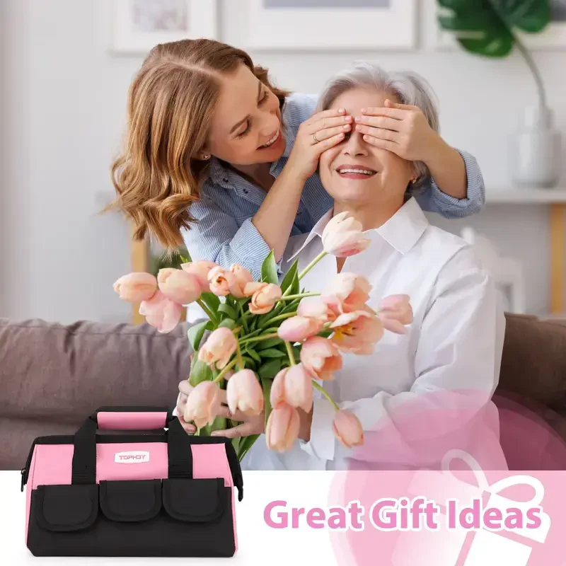 TOPHDY 275 dona pushti asboblar to'plami - pushti asboblar saqlash sumkasi bilan ayollar uchun asboblar to'plami, uy uchun ayollar asboblar to'plami, uy DIY loyihalari uchun juda mos - 3