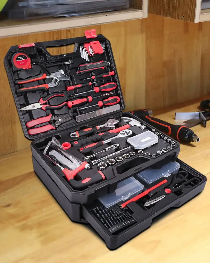TOPHDY 325 Piece Home Tool Kit, Home Repair Tool Set, Toolbox Storage Case with Drawer, General Home/Auto Repair Tool kit - 5