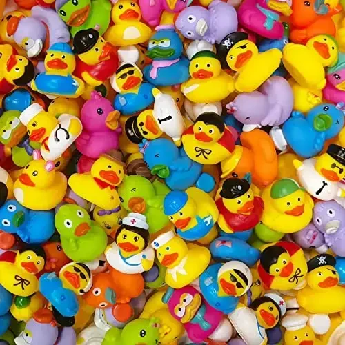 Arttyma Rubber Ducks in Bulk,Assortment Duckies for Jeep Ducking Floater Duck Bath Toys Party Favors (50-Pack) - ARTTYMA (1)