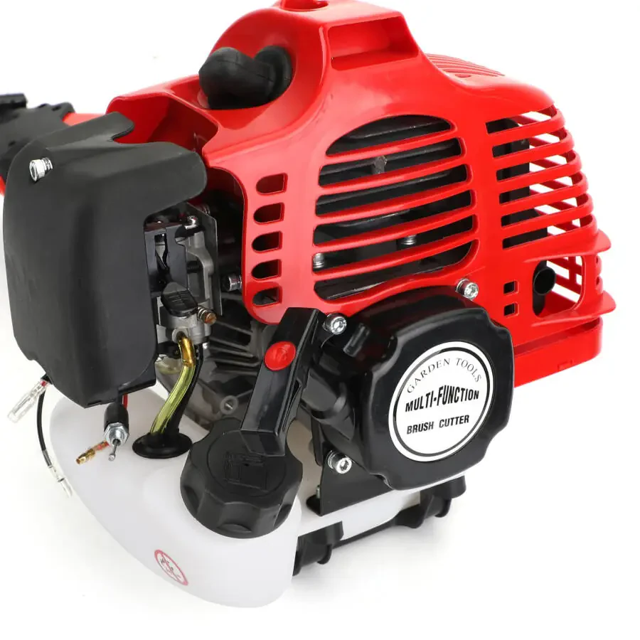 TOPTENG 52cc 2 Stroke 5 in 1 Gaz Dvigatelli Ko'p Bog'dorchilik Asbobi, To'siq va Arqon Kesgich, Cho'tka Kesgich, Qirrali, Ustun Arra Zanjirli Arra Budama Uzaytma Ustuni bilan, Hovilidagi Maysazorni Parvarishlash uchun Kesish Kombinatsiyasi Cho'tka Kesgich To'plami - 2