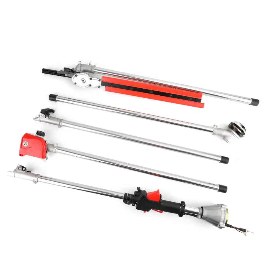 TOPTENG 52cc 2 Stroke 5 in 1 Gaz Dvigatelli Ko'p Bog'dorchilik Asbobi, To'siq va Arqon Kesgich, Cho'tka Kesgich, Qirrali, Ustun Arra Zanjirli Arra Budama Uzaytma Ustuni bilan, Hovilidagi Maysazorni Parvarishlash uchun Kesish Kombinatsiyasi Cho'tka Kesgich To'plami - 3