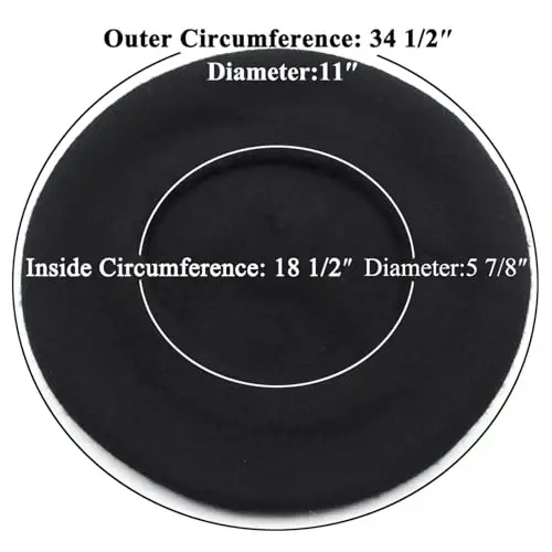 TopTie Wool Beret for Women French Style Artist Hat Solid Color Basque Beanie Cap - TOPTIE (1)