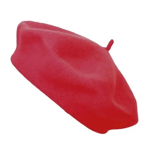 TopTie Wool Beret for Women 60% Wool French Style Artist Hat Solid Color Basque Beanie Cap 