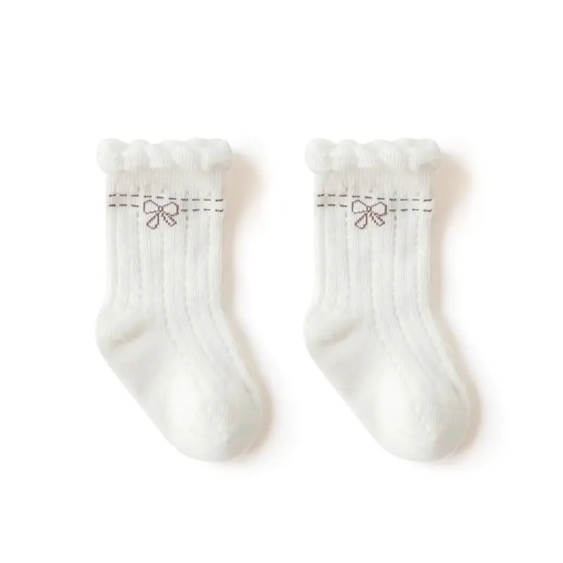 Toptim Newborn Baby-girls Socks and Bow Infant Toddler Ankle Socks - 5