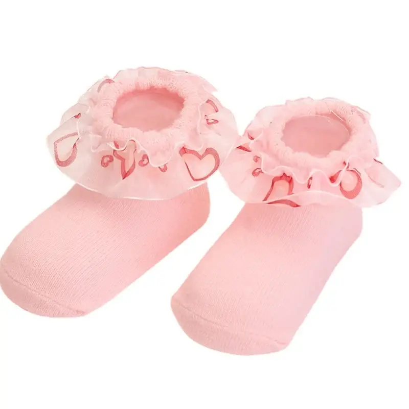 Toptim Newborn Baby-girls Socks and Bow Infant Toddler Ankle Socks - 4