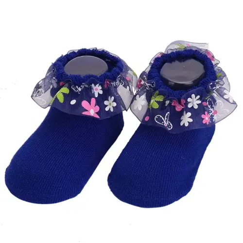 Toptim Newborn Baby-girls Socks and Bow Infant Toddler Ankle Socks - 6