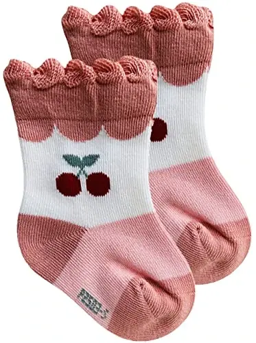 Toptim Newborn Baby-girls Socks and Bow Infant Toddler Ankle Socks - 2