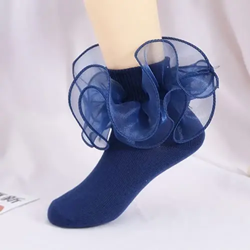 Toptim Newborn Baby-girls Socks and Bow Infant Toddler Ankle Socks - 5