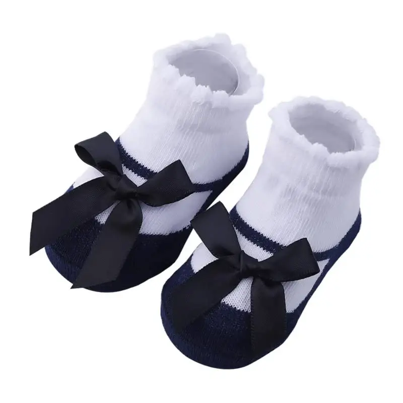 Toptim Newborn Baby-girls Socks and Bow Infant Toddler Ankle Socks - 5