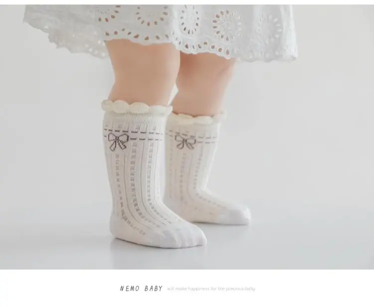 Toptim Newborn Baby-girls Socks and Bow Infant Toddler Ankle Socks - 4