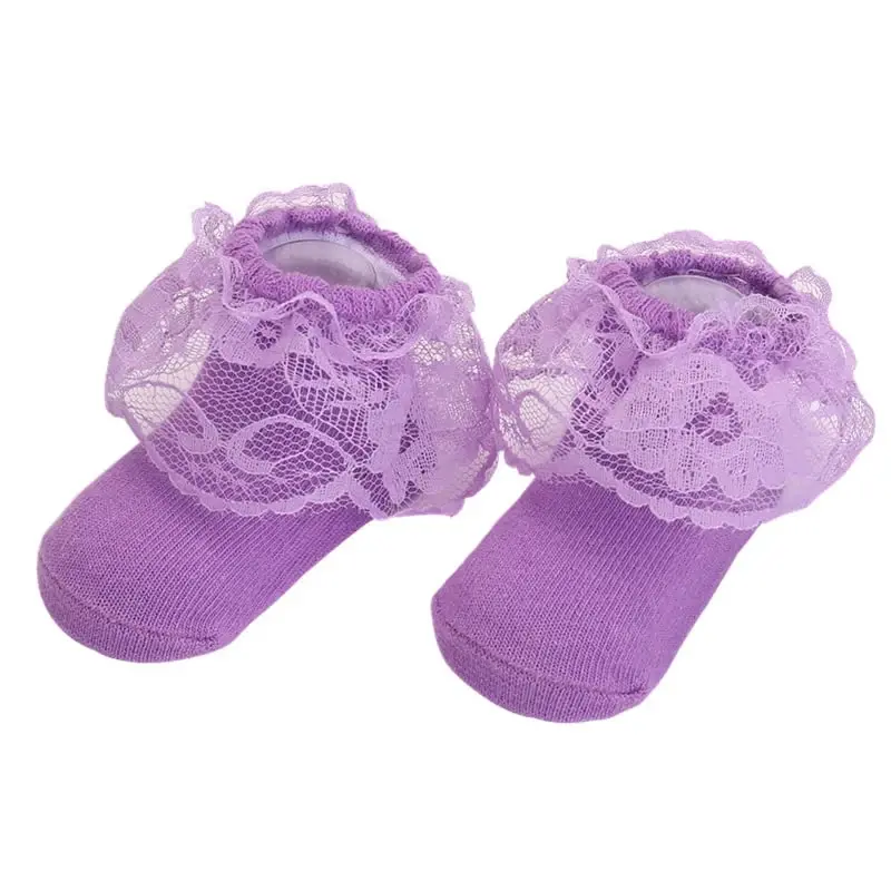 Toptim Newborn Baby-girls Socks and Bow Infant Toddler Ankle Socks - 7