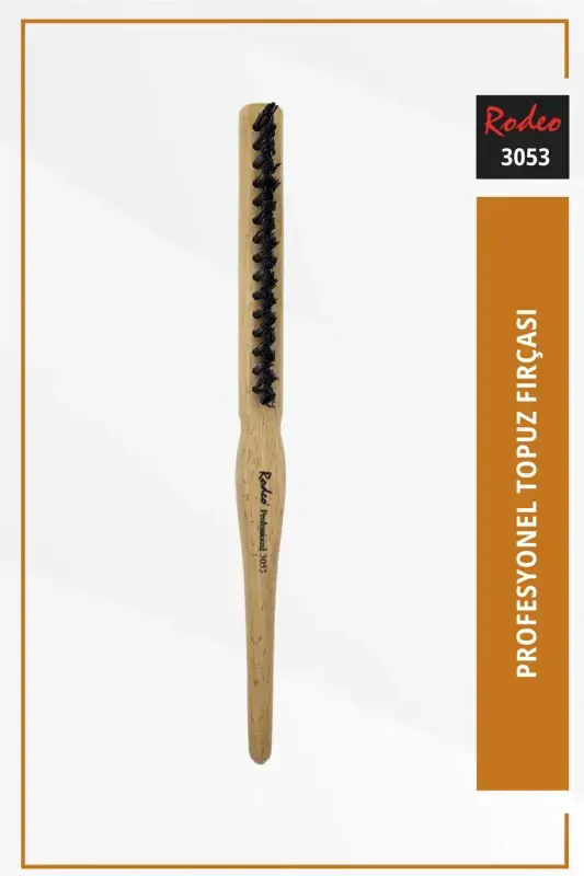 Topuz Brush 3053 Unpainted Wooden Vegan-NATUREL - 1