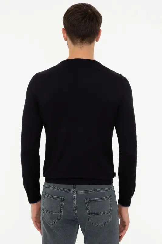 To'q ko'k rangli erkaklar sviteri G021SZ0TK.000.1389957 - VR - 4